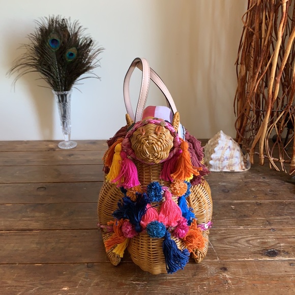 kate spade wicker camel